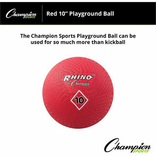 Playground Ball, 10" Diameter, Red