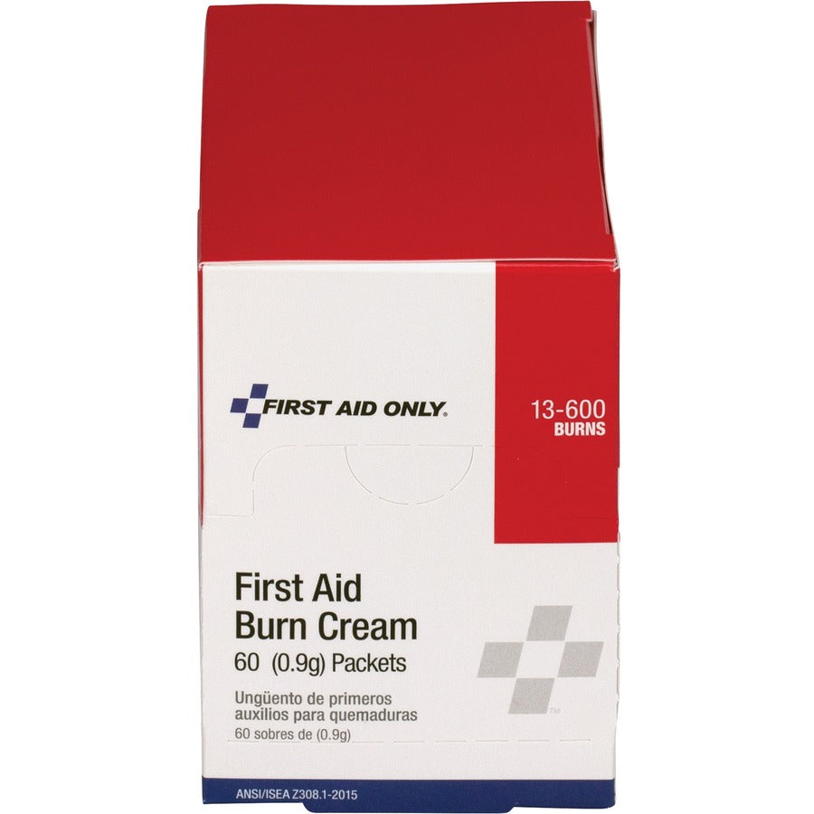 First Aid Only Burn Cream Packets - For Burn, Cut, Scrape - 60 / Box