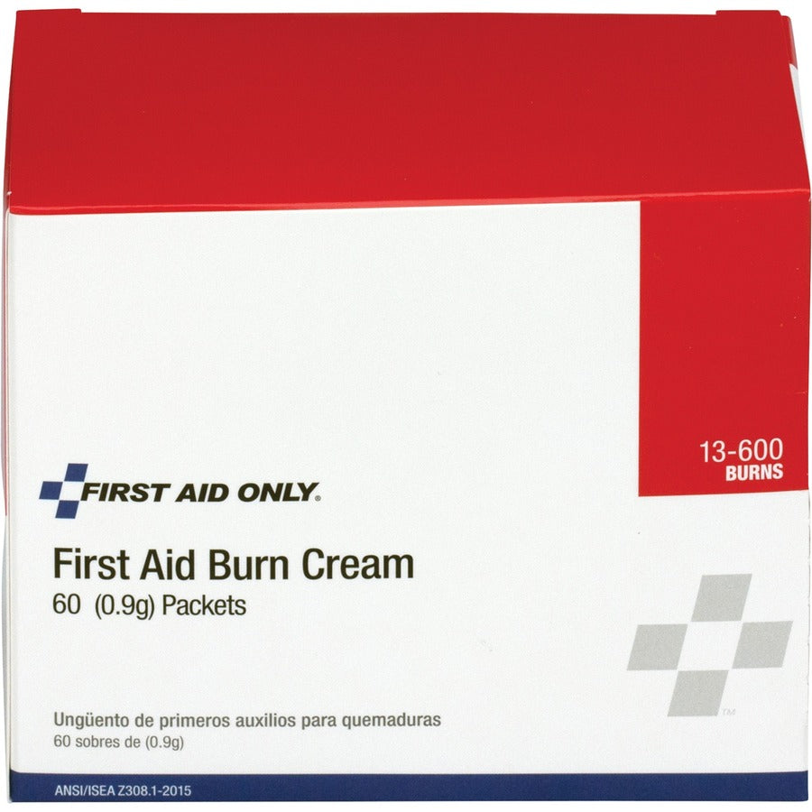 First Aid Only Burn Cream Packets - For Burn, Cut, Scrape - 60 / Box