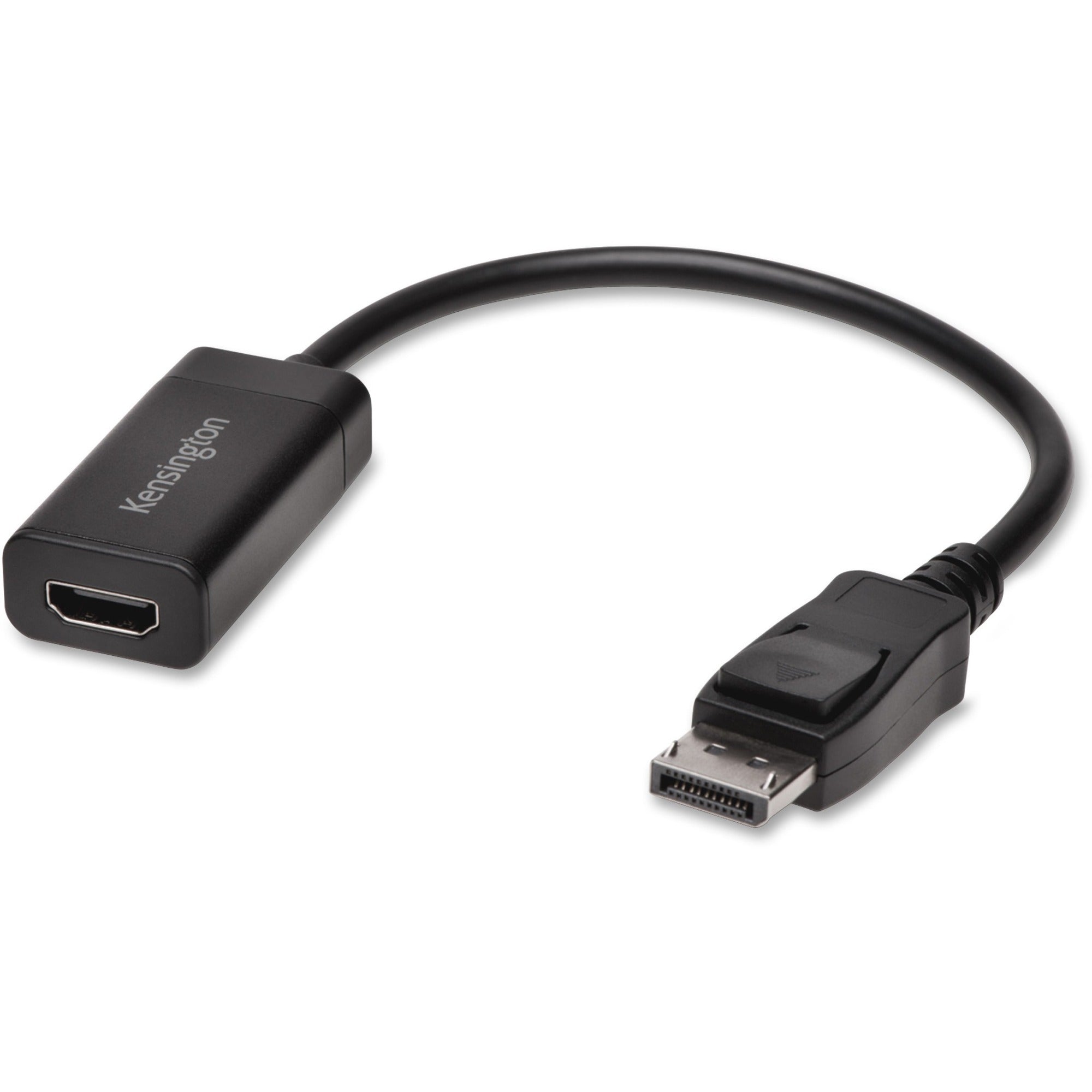 kensington-displayport-to-hdmi-4k-video-adapter-1-pack-displayport-digital-audio-video-hdmi-digital-audio-video_kmw33984 - 1