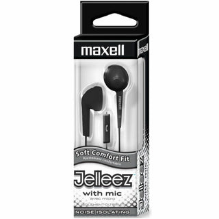 Jelleez Earbuds, 4 ft Cord, Black