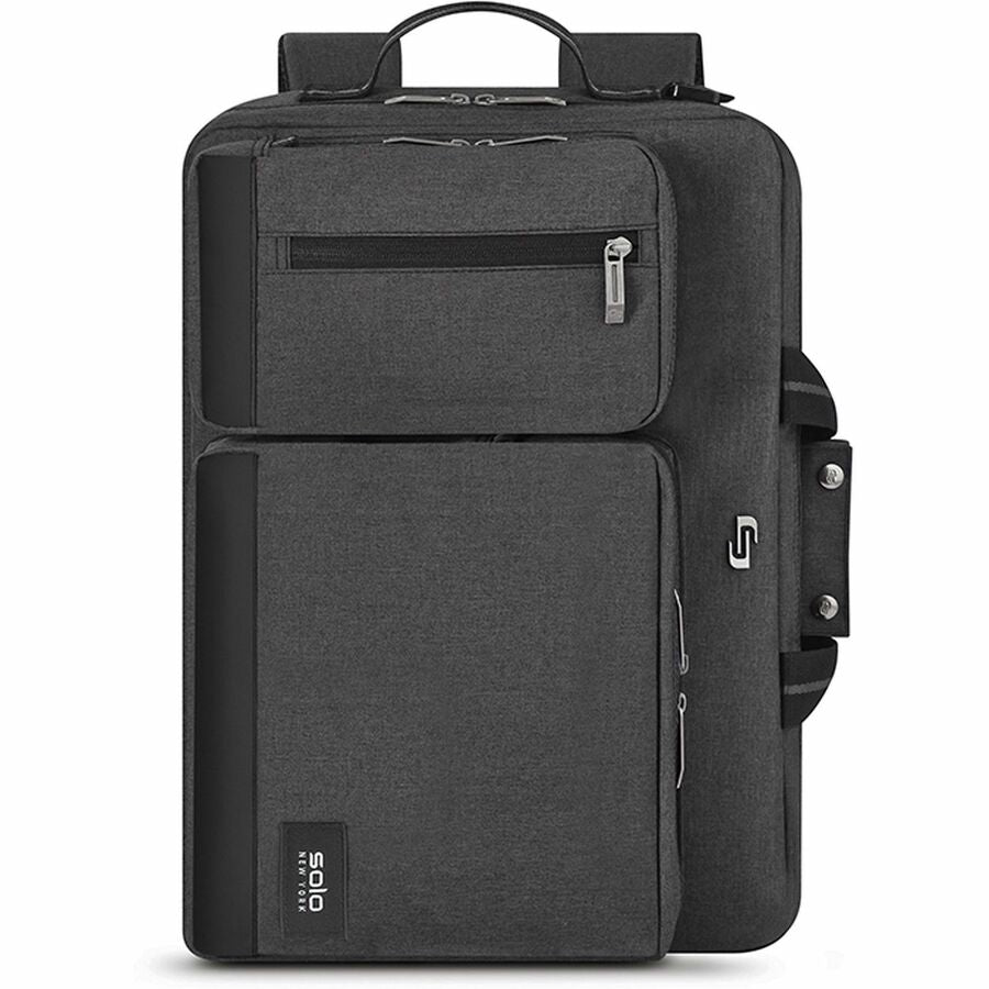 Urban Hybrid Briefcase, Fits Devices Up to 15.6", Polyester, 16.75" x 4" x 12", Gray