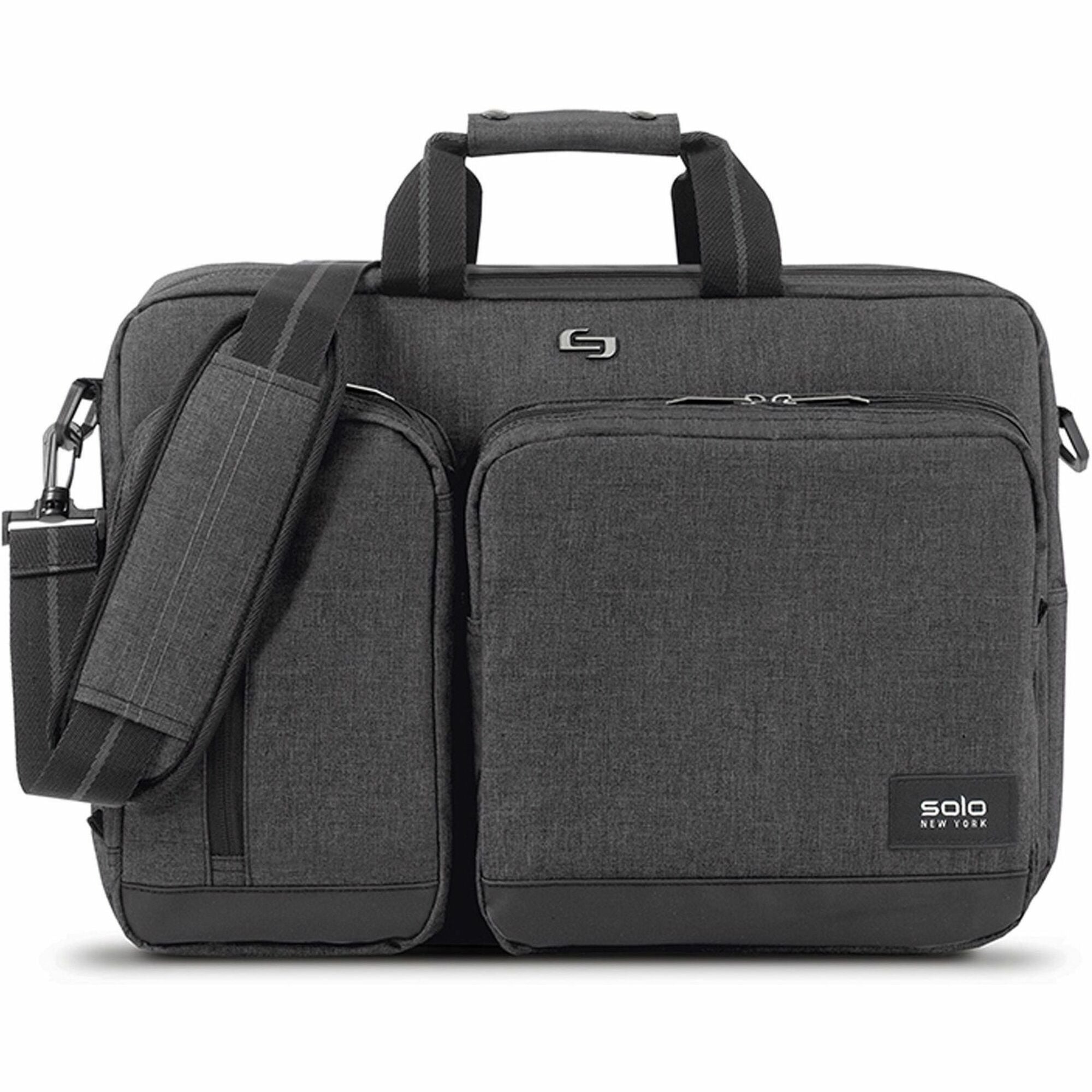 Urban Hybrid Briefcase, Fits Devices Up to 15.6", Polyester, 16.75" x 4" x 12", Gray