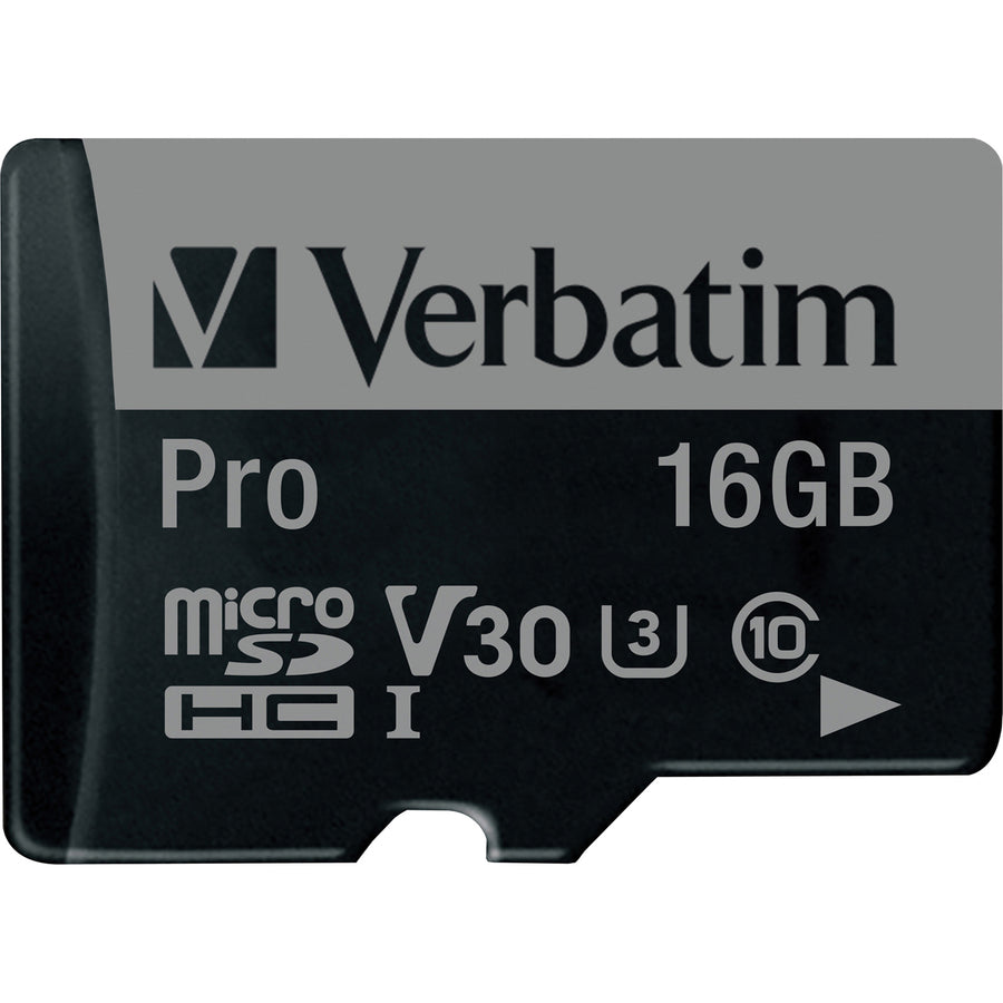 verbatim-16gb-pro-600x-microsdhc-memory-card-with-adapter-uhs-i-u3-class-10-class-10-uhs-i-u3-90-mb-s-read1-pack-600x-memory-speed_ver47040 - 2