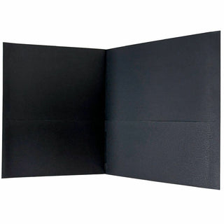 Sparco Letter Pocket Folder - 8 1/2" x 11" - 2 Internal Pocket(s) - Black - 25 / Box