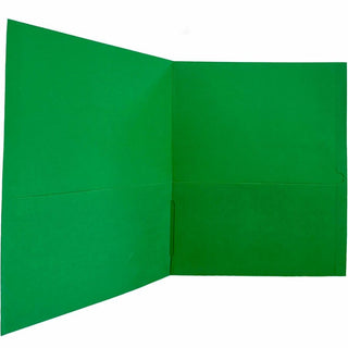 Sparco Letter Pocket Folder - 8 1/2" x 11" - 2 Internal Pocket(s) - Green - 25 / Box