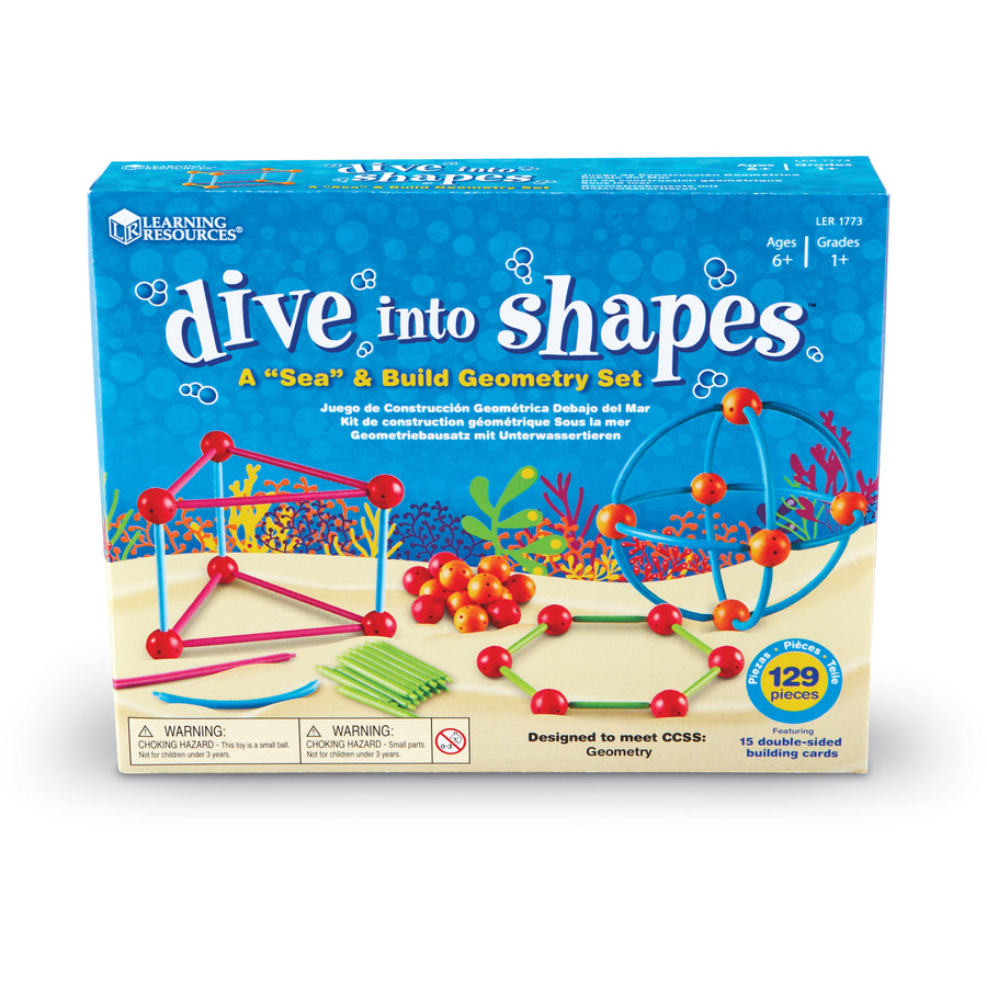 Learning Resources Dive Shapes Sea/Build Geometry Set - 1 / Set - 