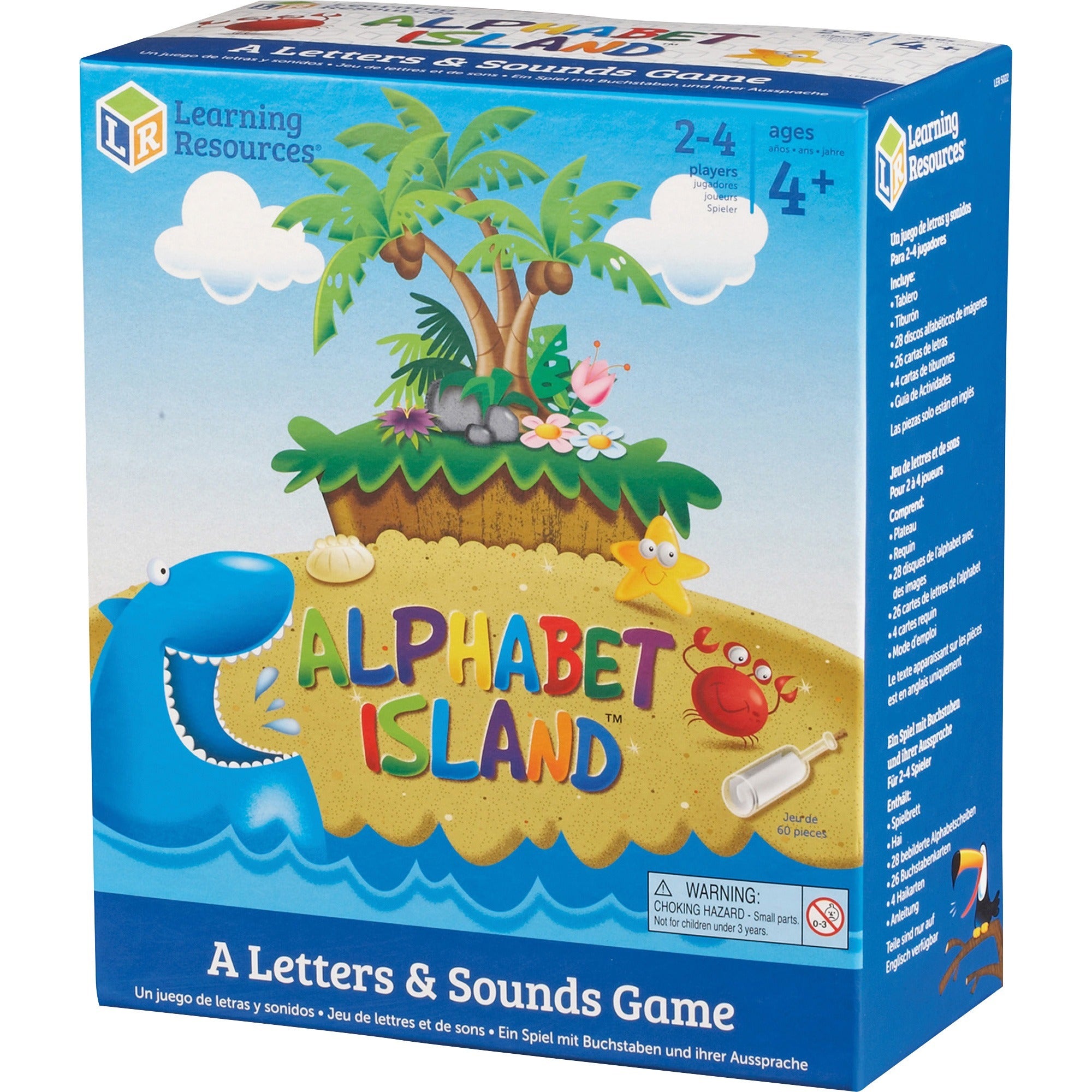 Learning Resources Alphabet Island Letter/Sounds Game - Educational - 2 to 4 Players - 1 Each - 