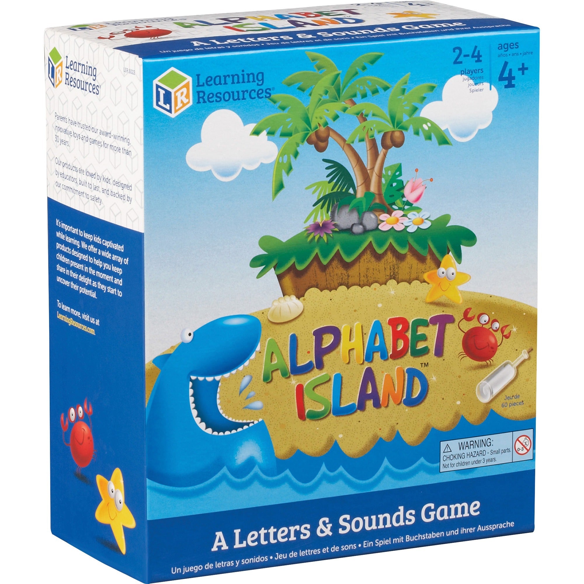 Learning Resources Alphabet Island Letter/Sounds Game - Educational - 2 to 4 Players - 1 Each - 