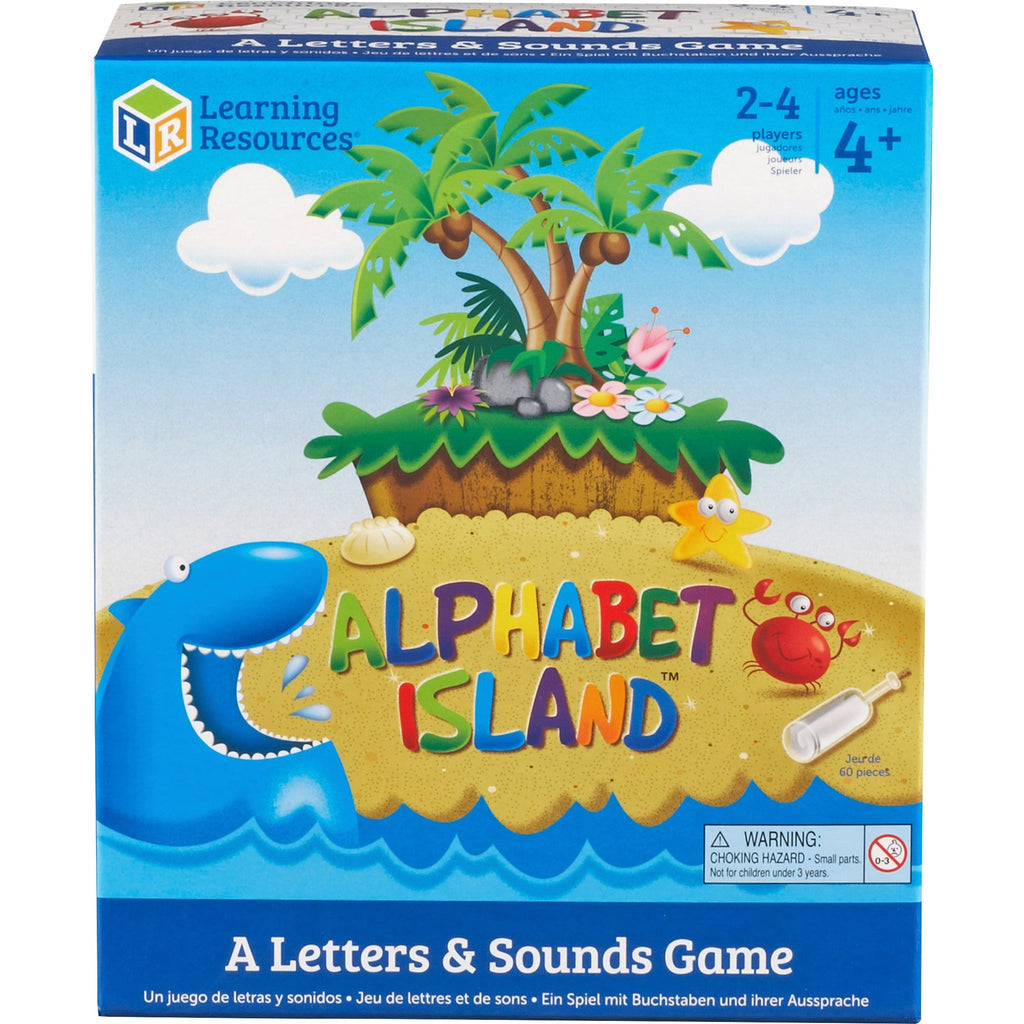 Learning Resources Alphabet Island Letter/Sounds Game - Educational - 2 to 4 Players - 1 Each - 