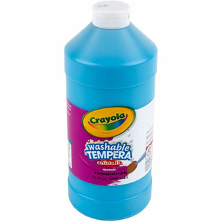 Crayola Washable Tempera Paint - 1 quart - 1 Each - Turquoise