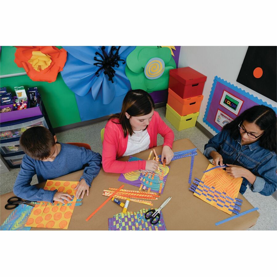 Tru-Ray Construction Paper - Art Project - 18"Width x 12"Length - 50 / Pack - Electric Orange - Sulphite