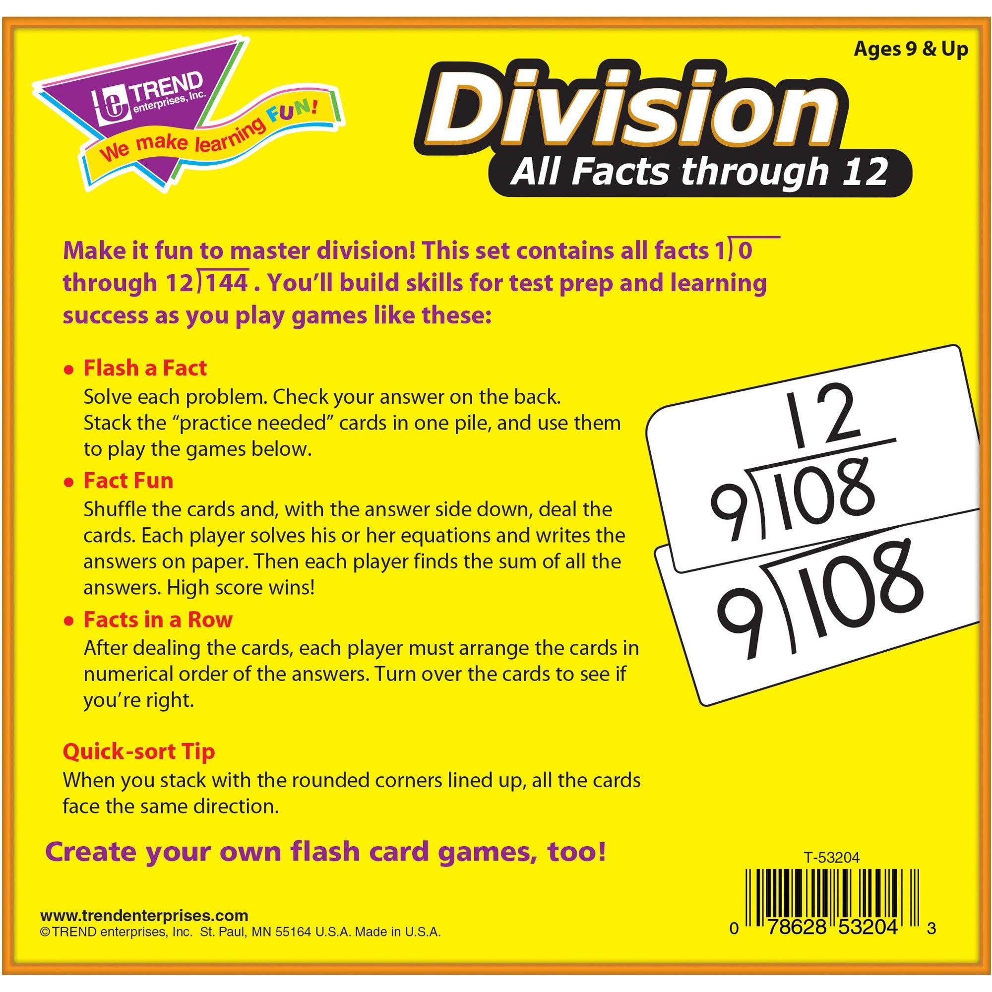 trend-division-all-facts-through-12-flash-cards-theme-subject-learning-skill-learning-division-156-pieces-9+-156-box_tep53204 - 2