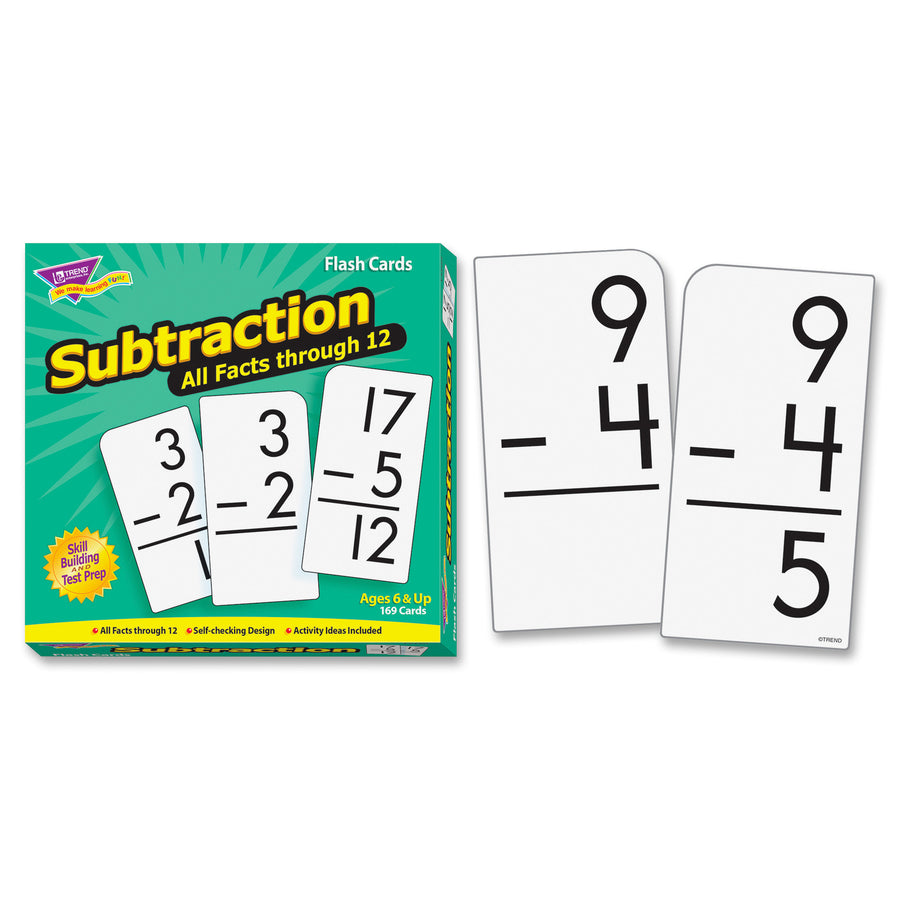 trend-subtraction-all-facts-through-12-flash-cards-theme-subject-learning-skill-learning-subtraction-169-pieces-6+-169-box_tep53202 - 4