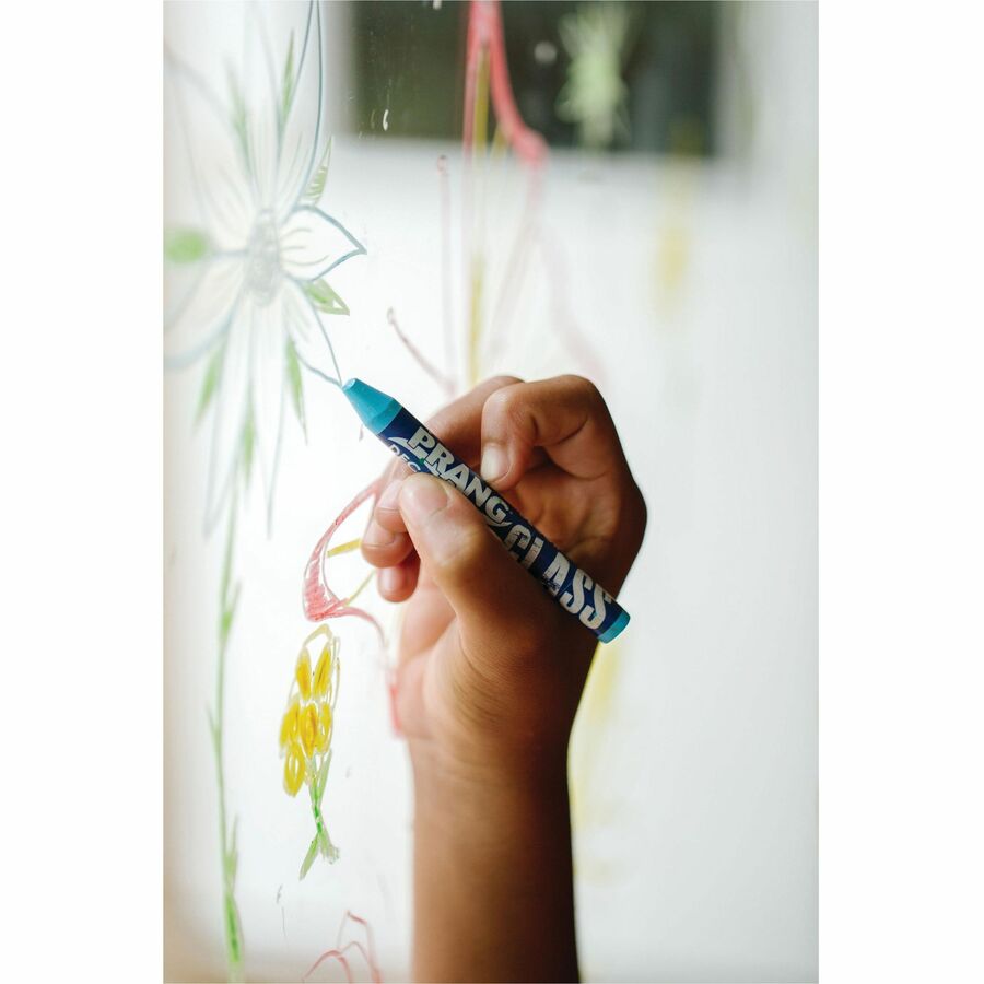 Prang Decor Glass Crayons - Assorted - 10 / Set - 