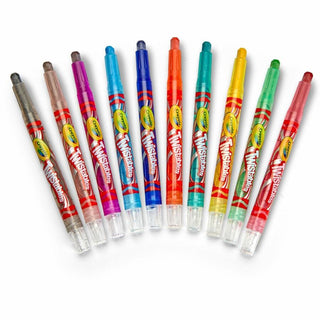 Crayola Mini Twistables Crayons - Clear, Assorted - 10 / Set