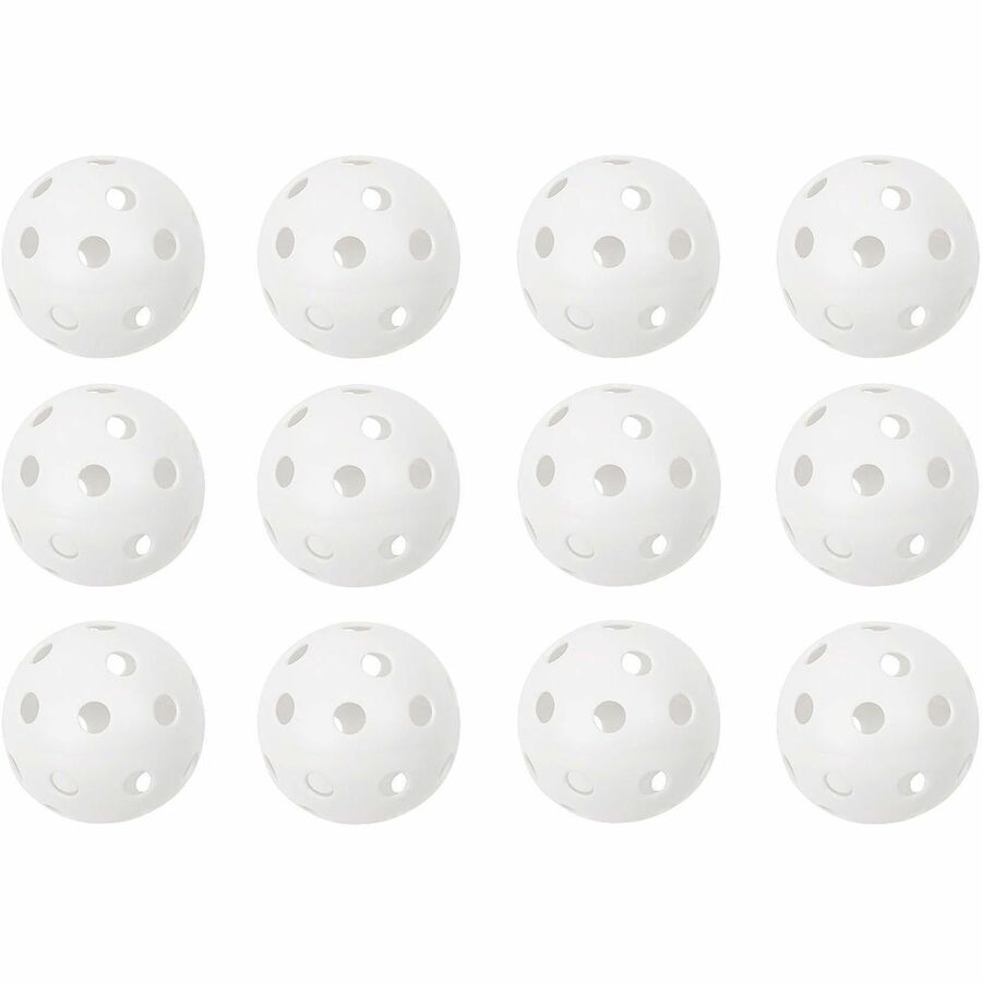 Plastic Baseballs, 9" Diameter, White, 12/Set