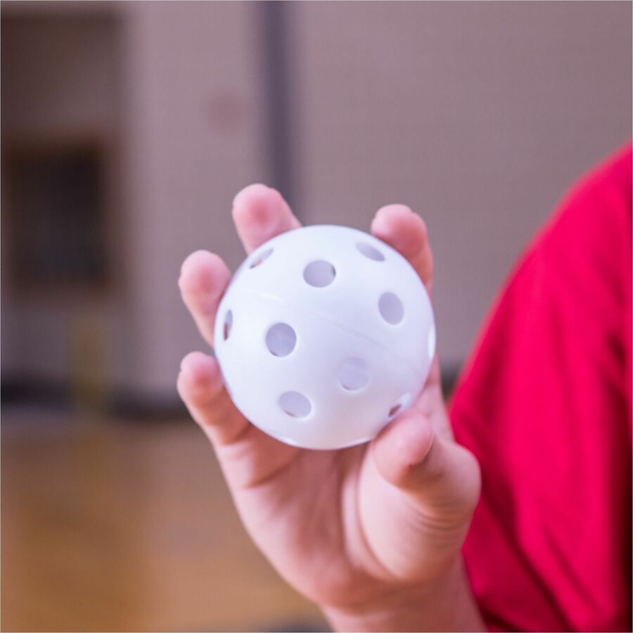 Plastic Baseballs, 9" Diameter, White, 12/Set
