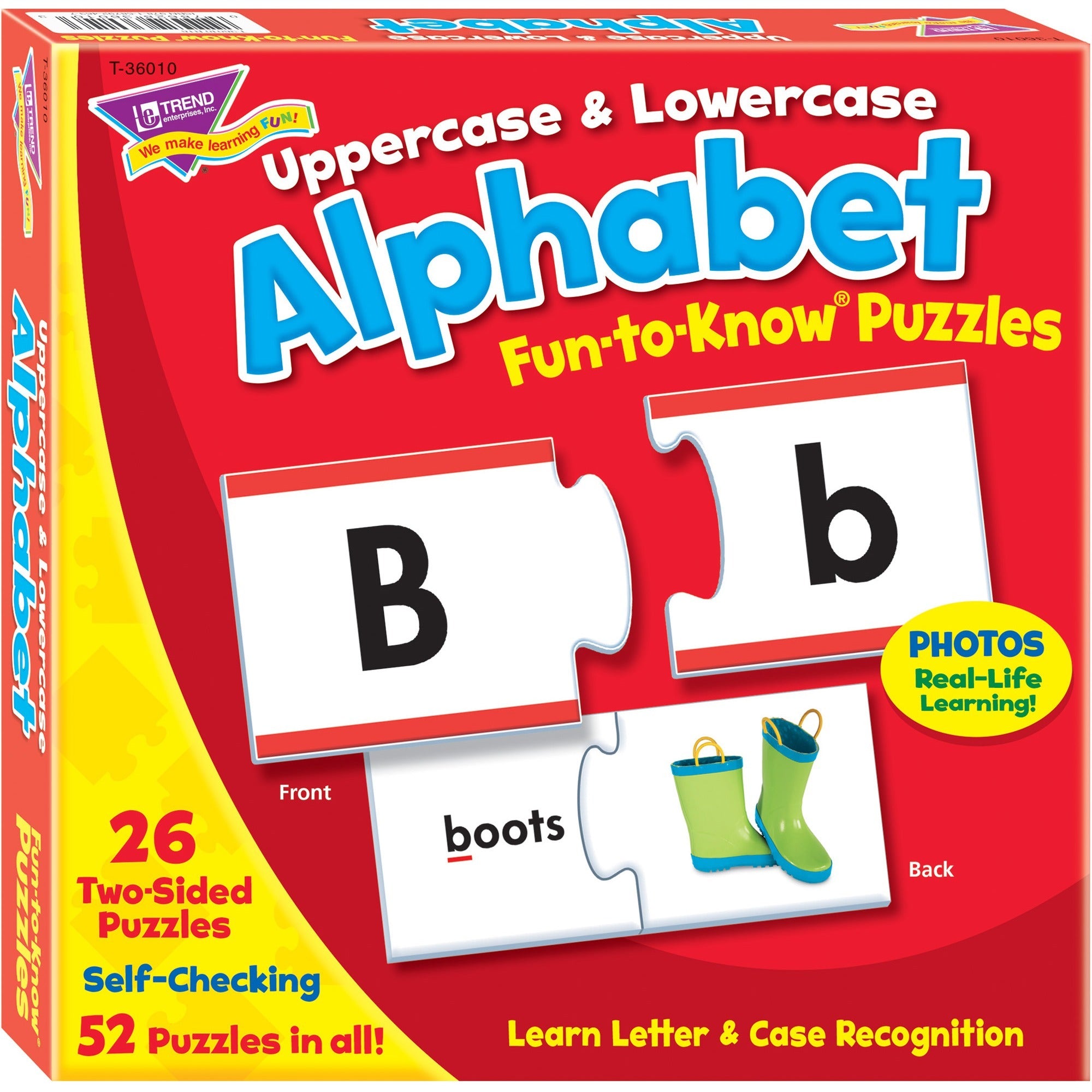 Trend Upper/Lowercase Alphabet Puzzle Set - 3+52 Piece - 
