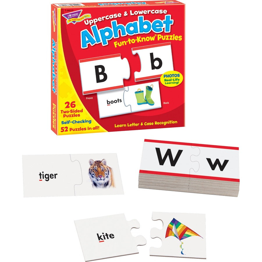 Trend Upper/Lowercase Alphabet Puzzle Set - 3+52 Piece - 