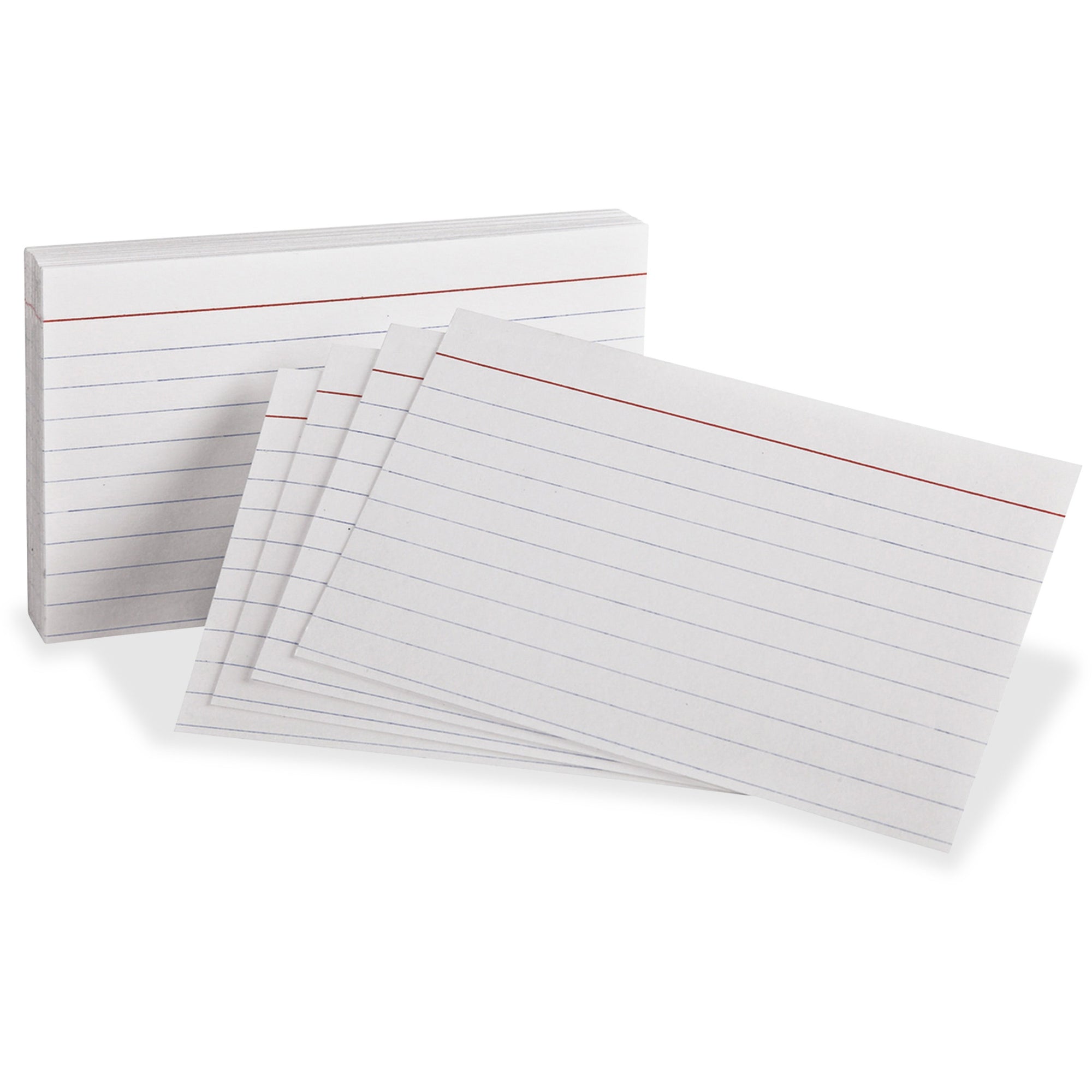 Heavyweight Ruled Index Cards, 3 x 5, White, 100/Pack
