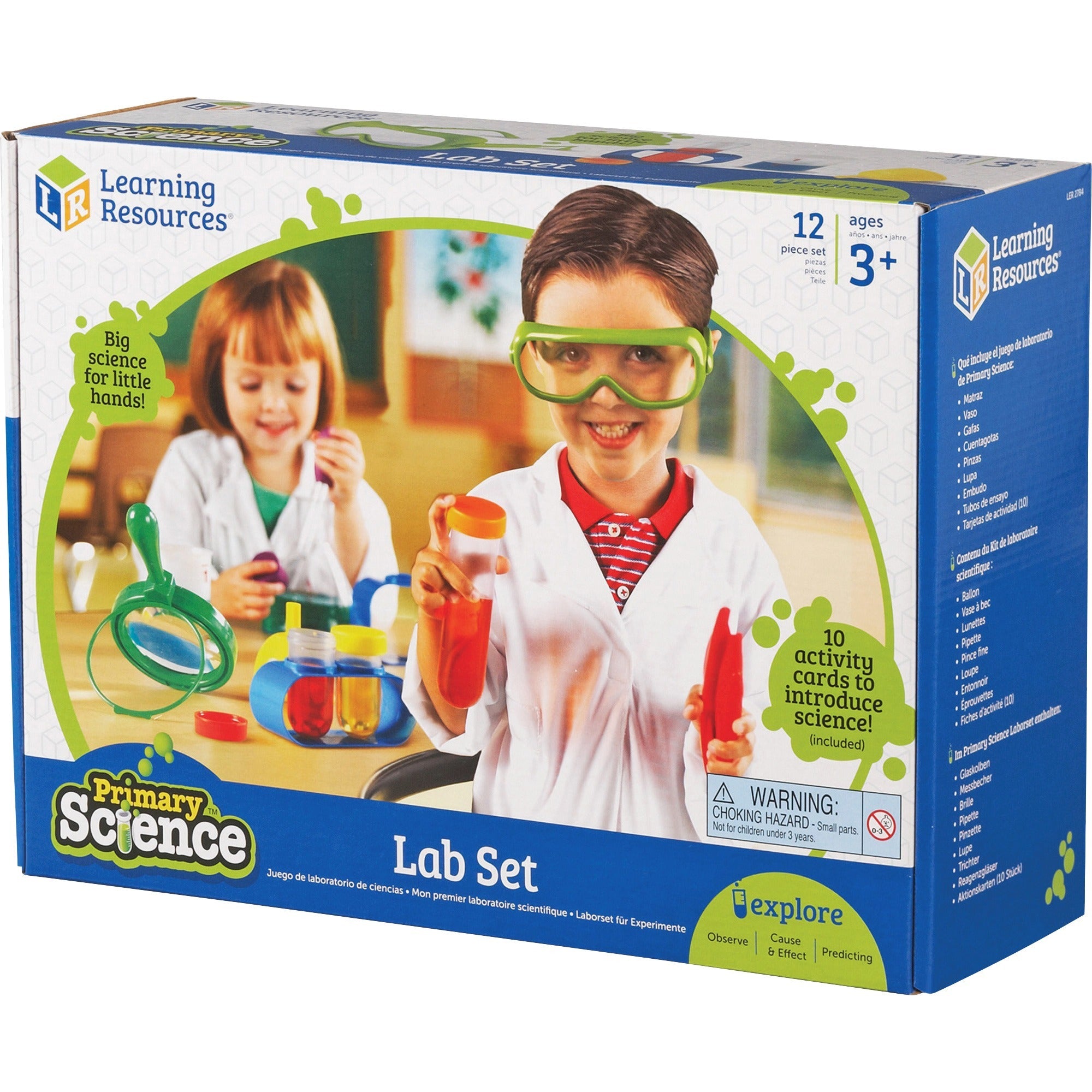 Learning Resources - Primary Science Lab Set - 1 / Set - 3 Year - Assorted - Plastic, Glass - 