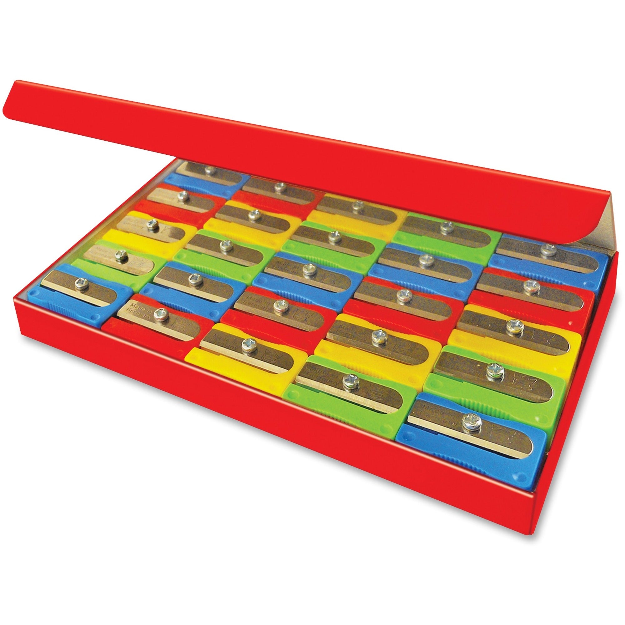 Eisen Sharpener Classroom Pack - 1 Hole(s) - 0.5" Height x 1" Width x 0.6" Depth - Assorted - 25 / Box - 