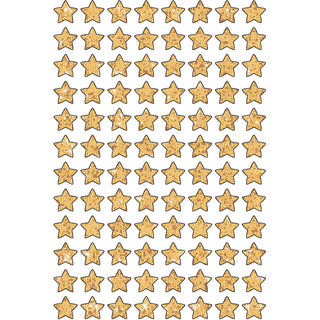 Trend Gold Sparkle Stars superShapes Stickers - Sparkle Stars Shape - Self-adhesive - Acid-free, Fade Resistant, Non-toxic, Photo-safe - Gold - 400 / Pack - 