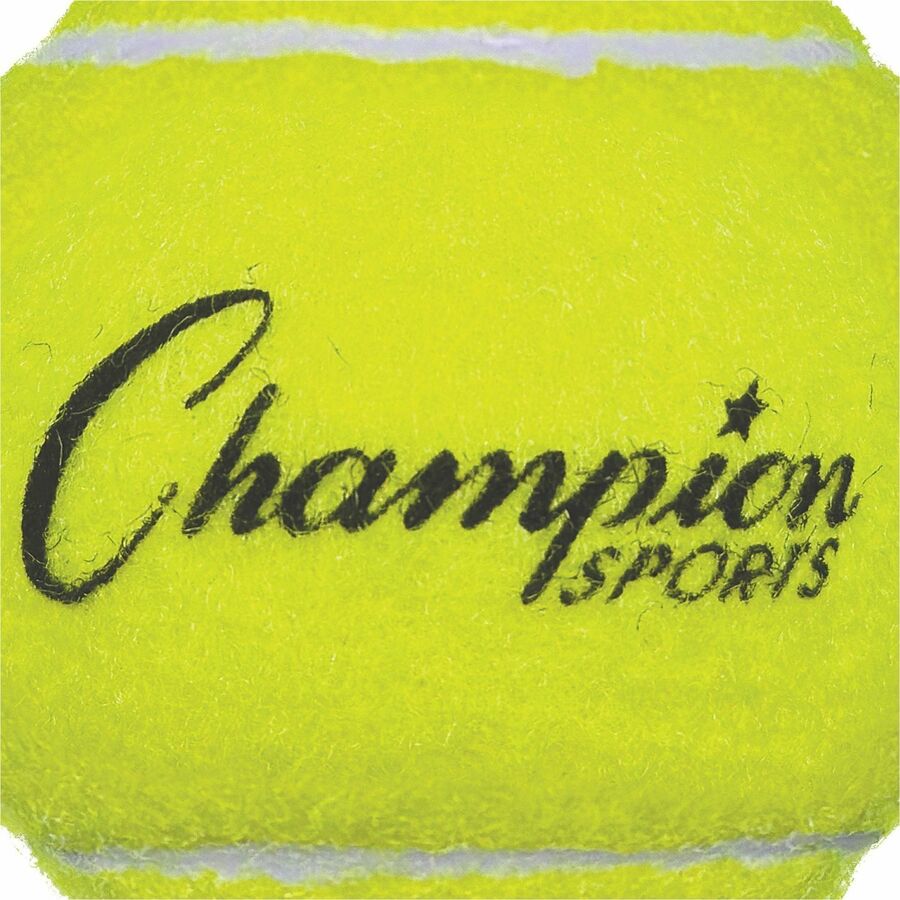 Tennis Balls, 2.5" Diameter, Yellow, 3/Pack
