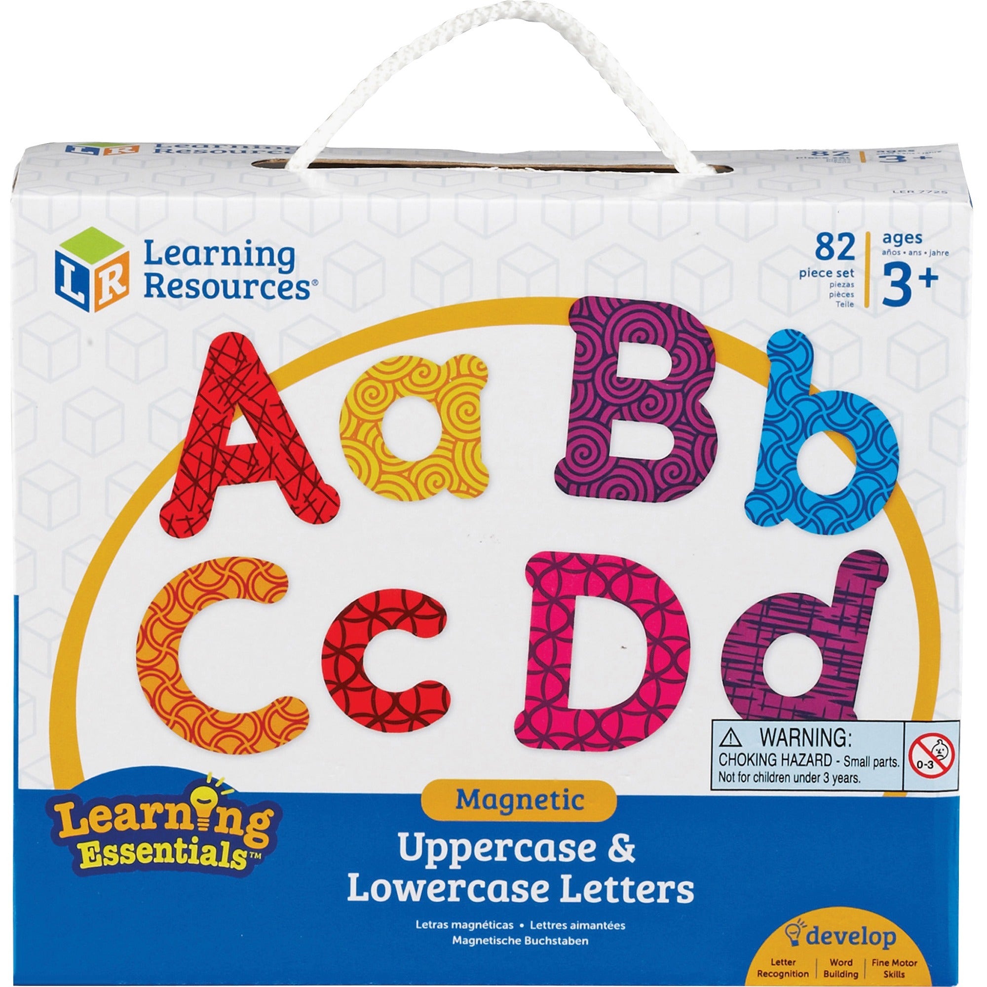 Learning Resources Upper/Lower Case Magnetic Letters - Learning Theme/Subject - Lowercase Letters, Uppercase Letters Shape - Magnetic - Wear Resistant, Tear Resistant - 82 / Set - 