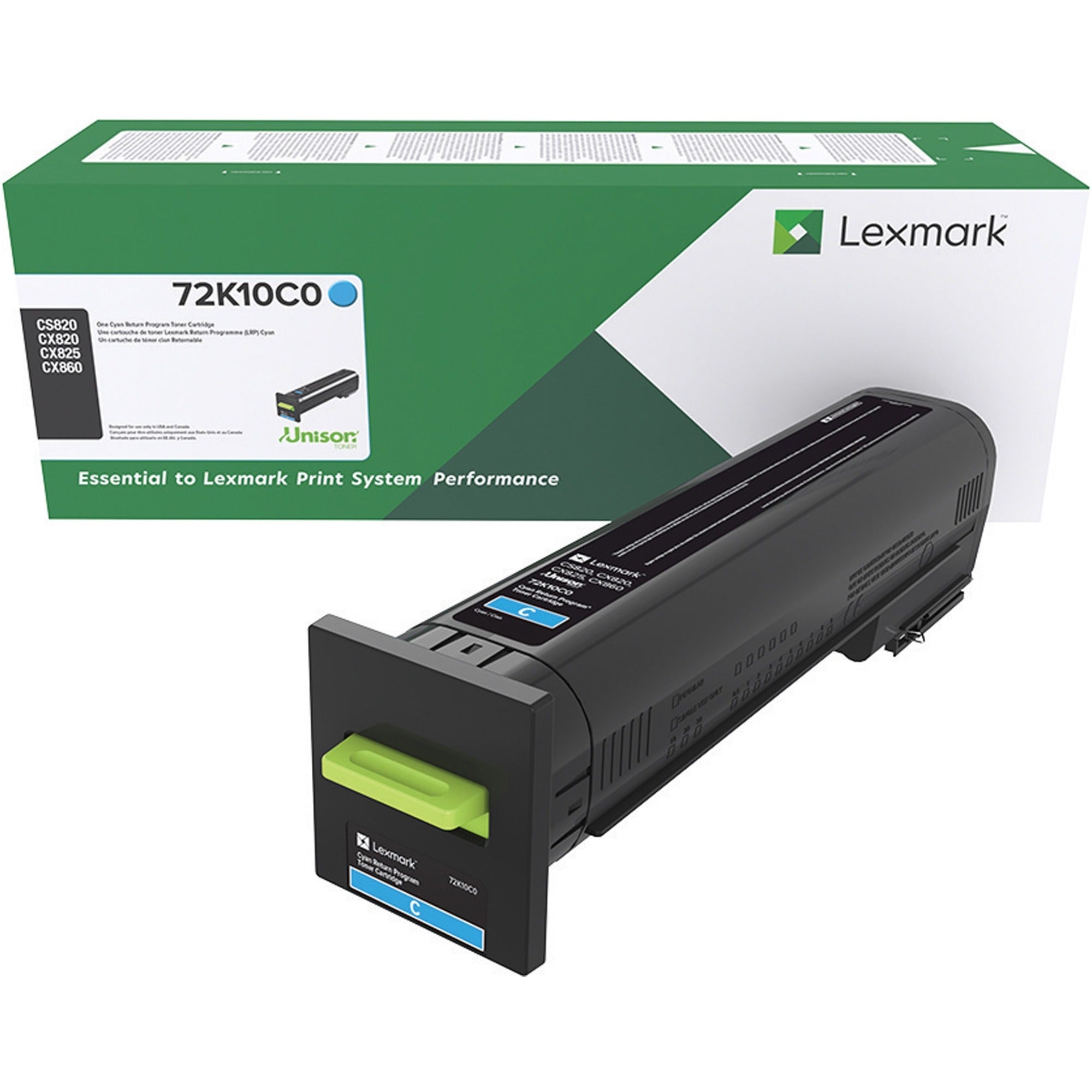 lexmark-unison-original-toner-cartridge-laser-standard-yield-8000-pages-cyan-1-each_lex72k10c0 - 1