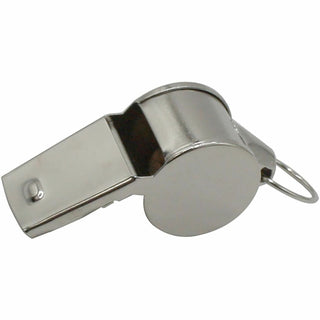 Sports Whistle, Medium Weight, Metal, Silver, Dozen