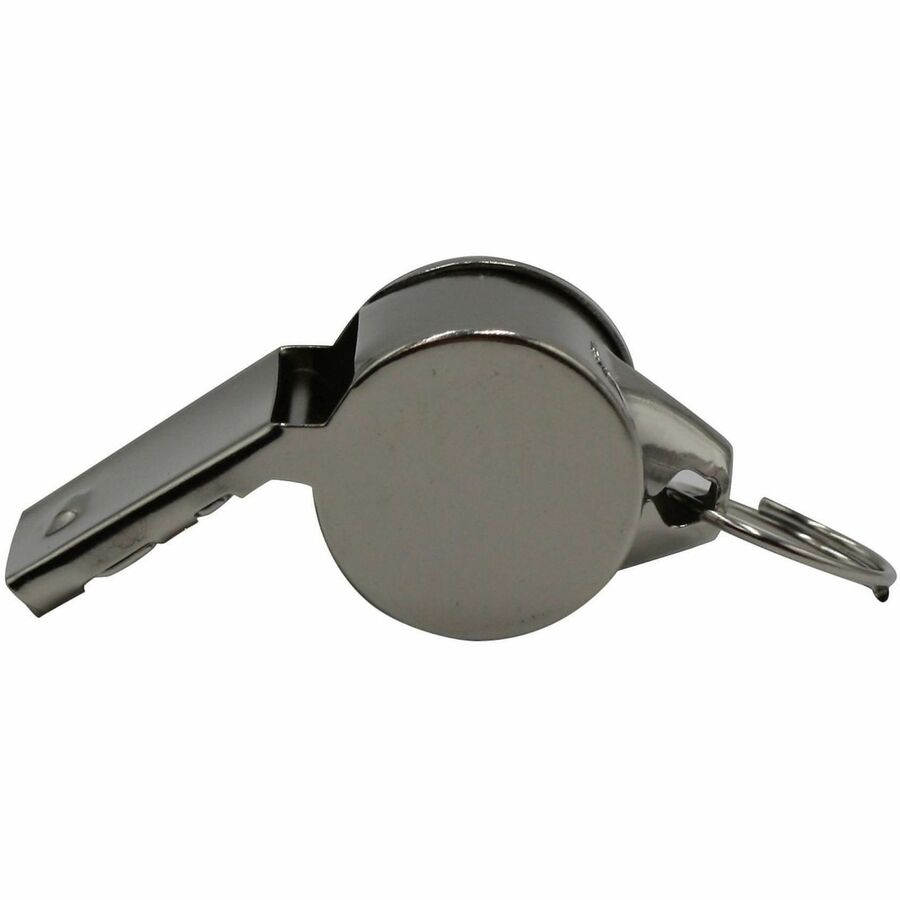 Sports Whistle, Medium Weight, Metal, Silver, Dozen