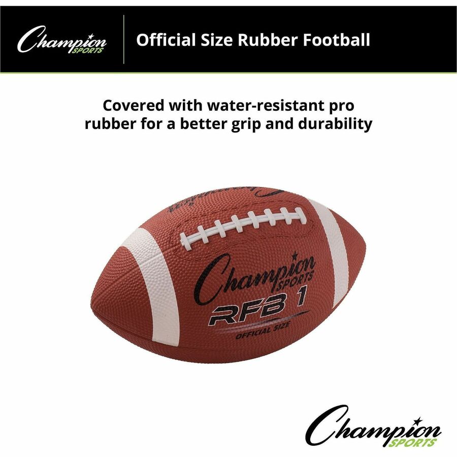 Rubber Sports Ball, Football, Official NFL, No. 9 Size, Brown