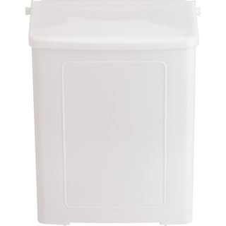 Safe-Use Sanitary Napkin Receptacle - Wall Mountable - 10.6" Height x 9" Width x 4.6" Depth - Plastic - White - 1 Each