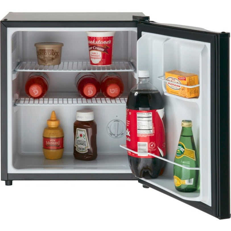Avanti AR17T1B 1.70 Cubic Foot Refrigerator - 1.70 ft - Auto-defrost - Auto-defrost - Reversible - 1.70 ft Net Refrigerator Capacity - Black