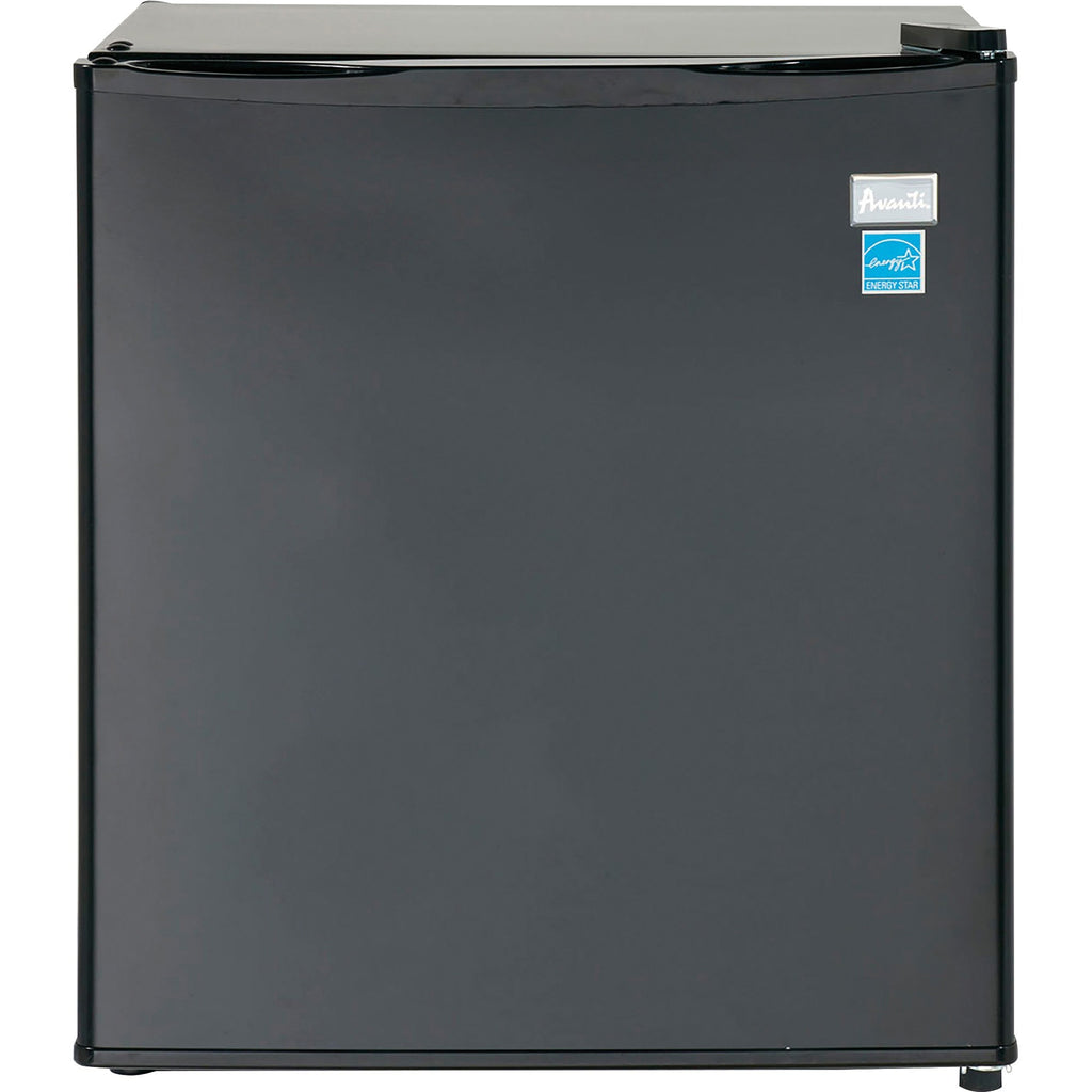 Avanti AR17T1B 1.70 Cubic Foot Refrigerator - 1.70 ft - Auto-defrost - Auto-defrost - Reversible - 1.70 ft Net Refrigerator Capacity - Black