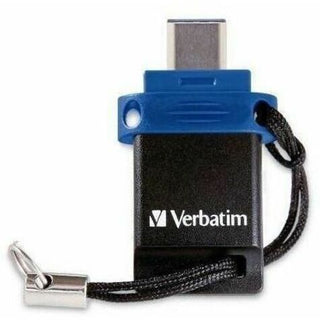 Store n' Go Dual USB 3.0 Flash Drive for USB-C Devices, 32 GB, Blue
