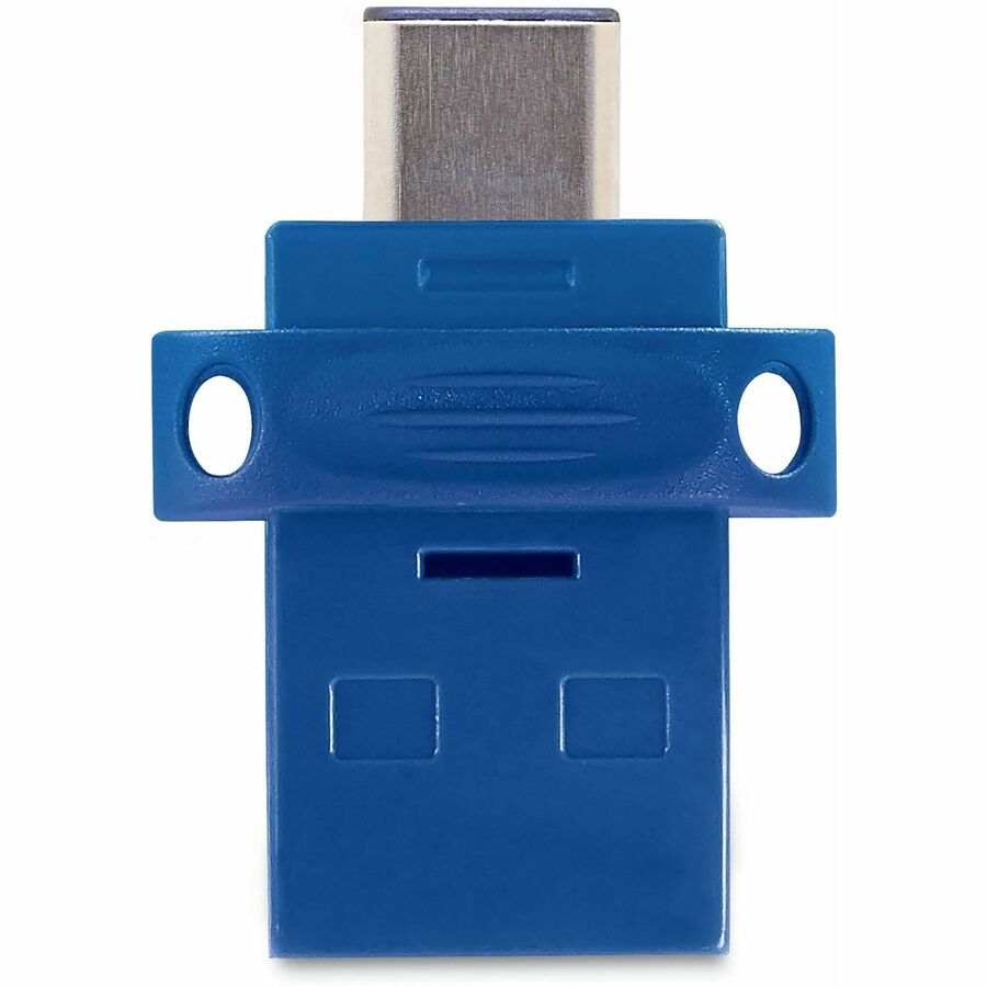 Store n' Go Dual USB 3.0 Flash Drive for USB-C Devices, 32 GB, Blue