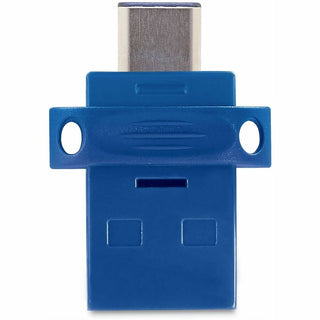 Store n' Go Dual USB 3.0 Flash Drive for USB-C Devices, 32 GB, Blue