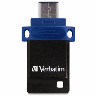 Store n' Go Dual USB 3.0 Flash Drive for USB-C Devices, 32 GB, Blue