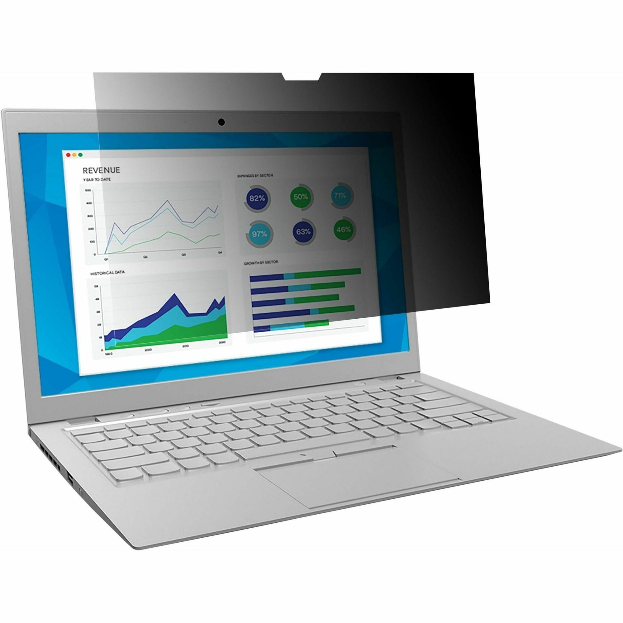 Frameless Blackout Privacy Filter for 15.6" Widescreen Laptop, 16:9 Aspect Ratio