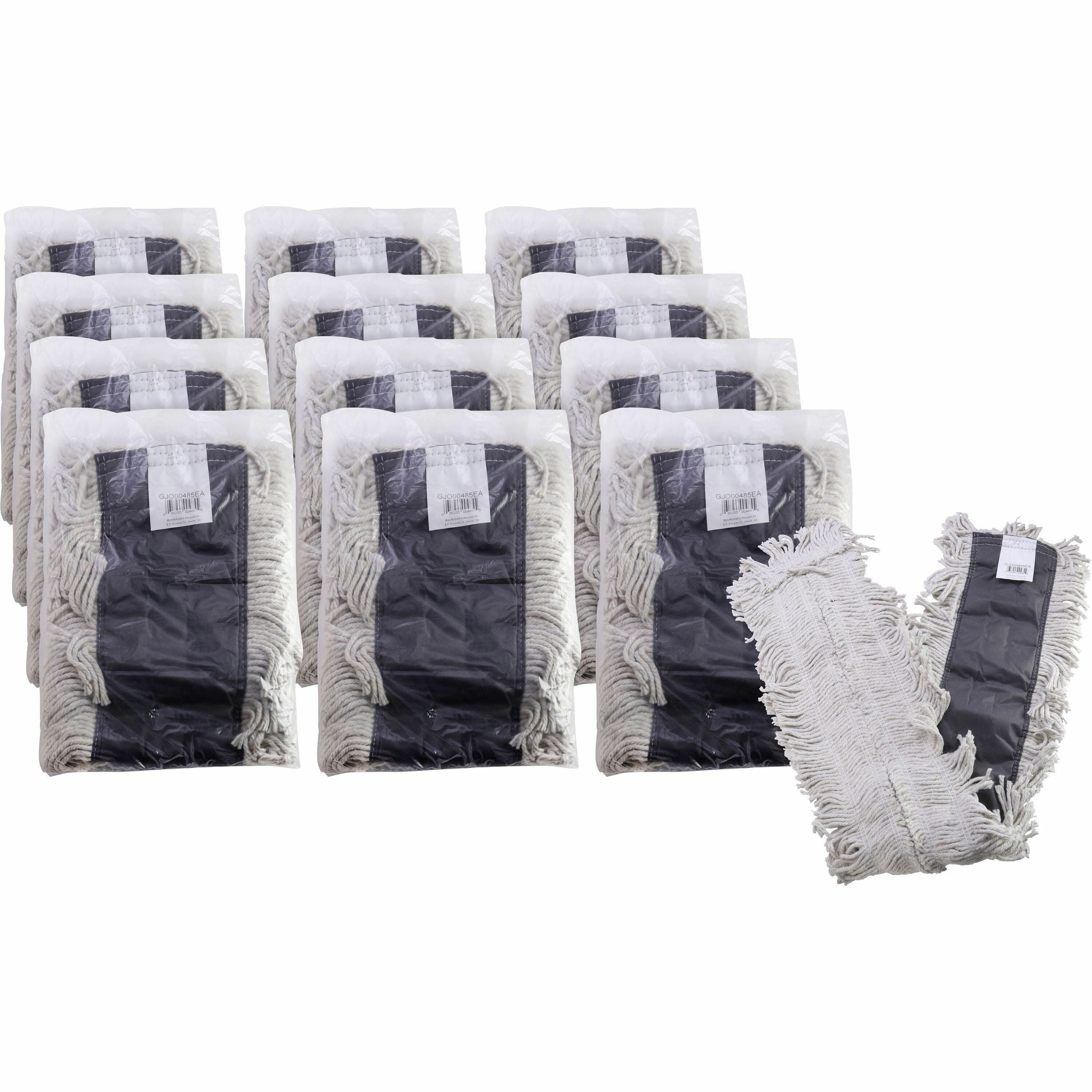 genuine-joe-disposable-dust-mop-refill-5-width-x-48-length-cotton-12-carton_gjo00485ct - 1