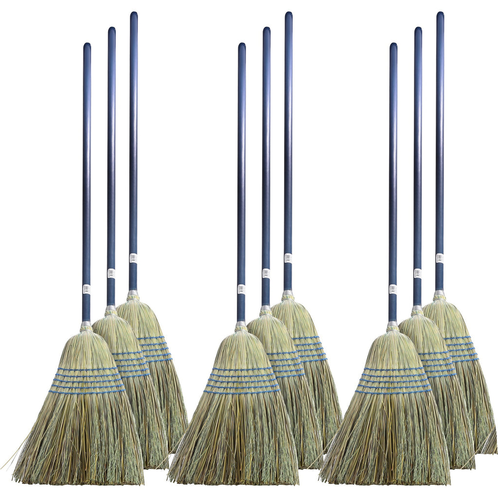 genuine-joe-light-duty-broom-corn-fiber-bristle-lacquered-wood-handle-12-carton-natural_gjo12002ct - 1