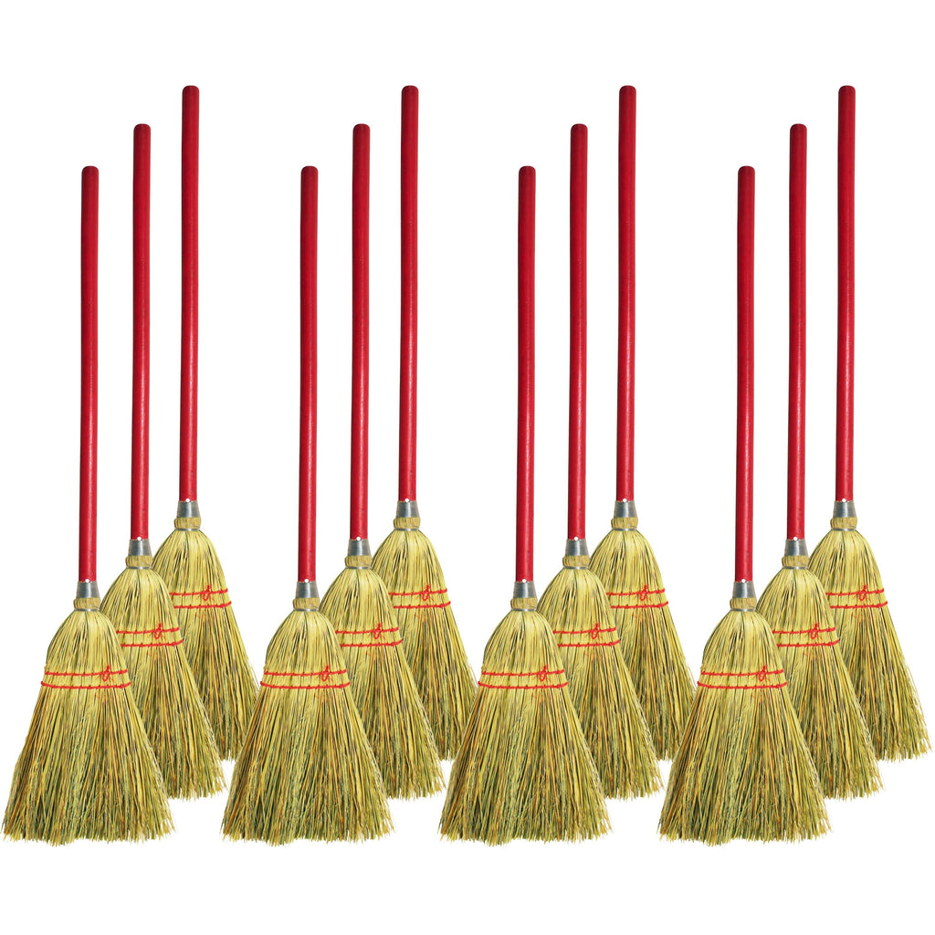genuine-joe-lobby-broom-34-handle-length-wood-handle-12-carton-natural_gjo12501ct - 1