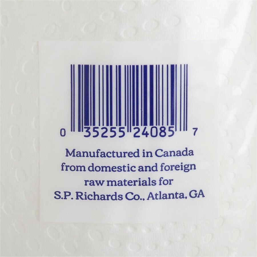 Genuine Joe Kitchen Roll Flexible Size Towels - 2 Ply - 1.63" Core - White - Paper - Flexible, Perforated, Absorbent, Soft - For Kitchen, Multipurpose, Breakroom - 30 / Carton