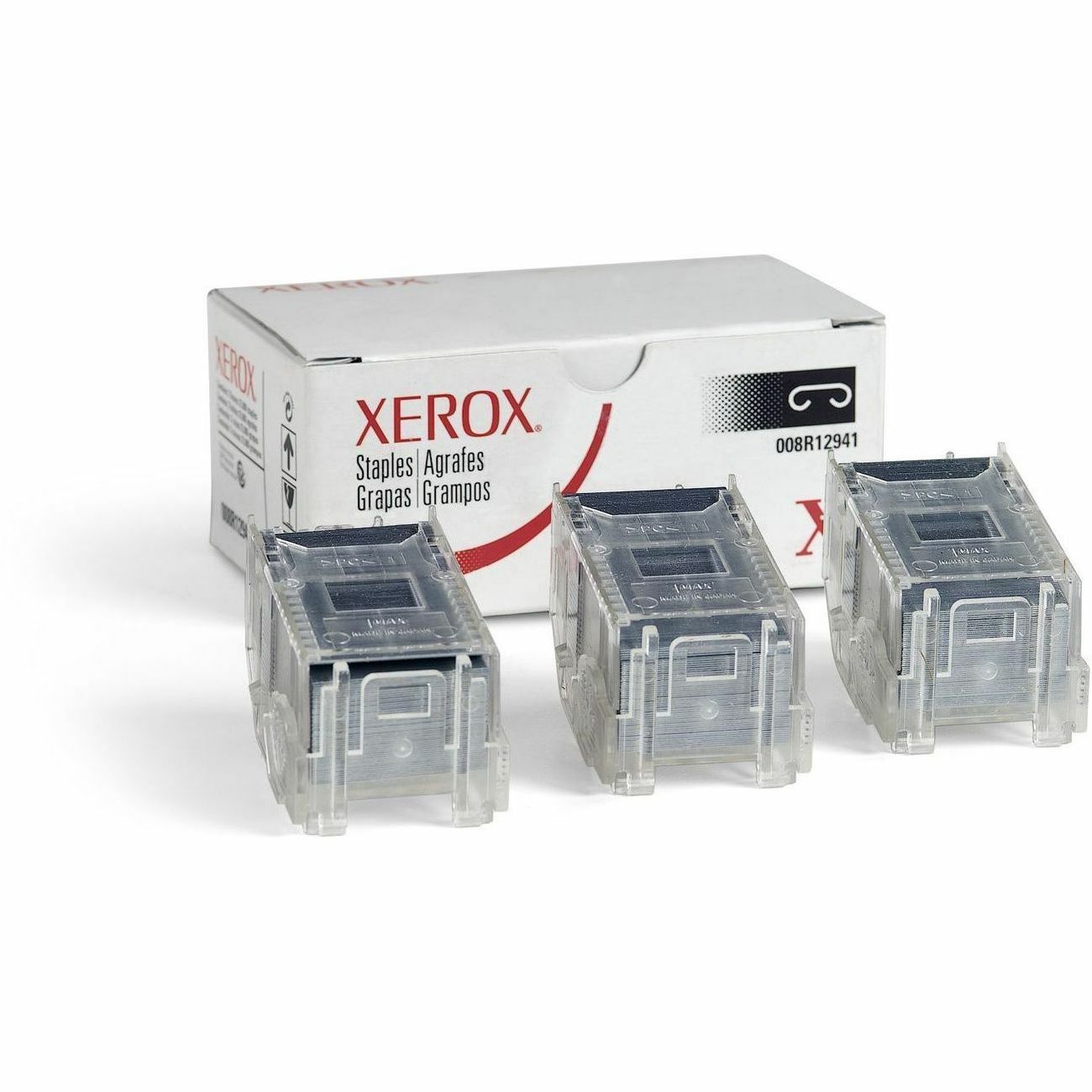 008R12941 Finisher Staples, 5,000 Staples/Cartridge, 3 Cartridges/Box