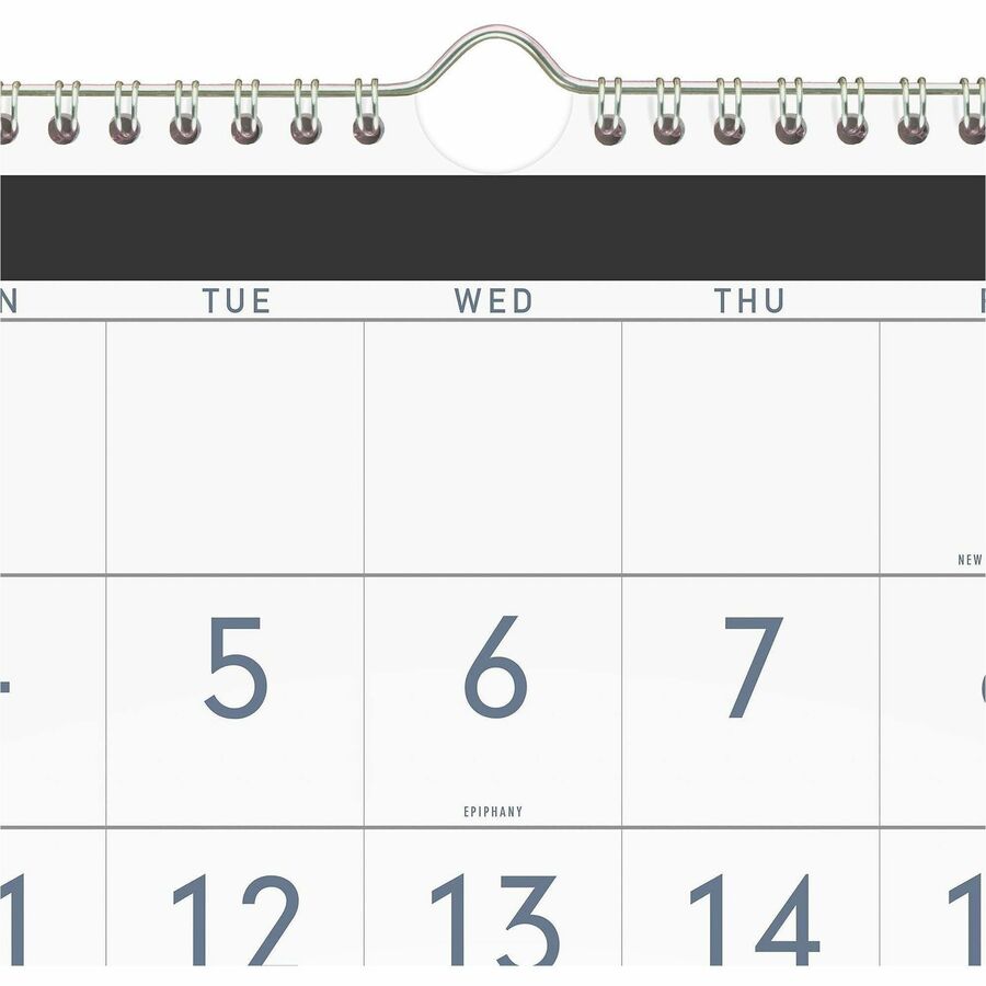 Three-Month Reference Wall Calendar, Contemporary Artwork/Formatting, 12 x 27, White Sheets, 15-Month (Dec-Feb): 2023 to 2025