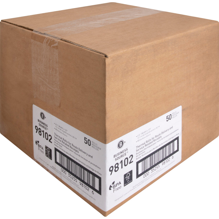 business-source-portable-printer-receipt-thermal-rolls-4-19-64-x-127-ft-50-carton-white_bsn98102 - 6