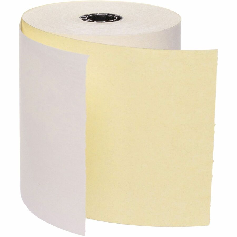 Business Source 2-part Carbonless Cash Register Rolls - 3" x 90 ft - 50 / Carton - Sustainable Forestry Initiative (SFI) - White
